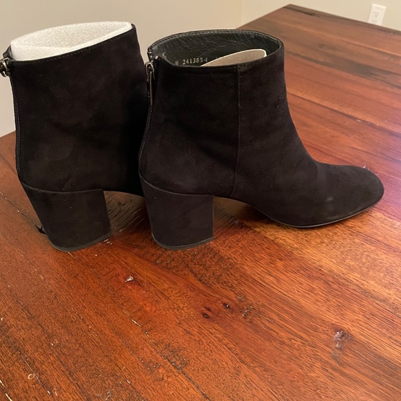 Stuart Weitzman Shoes | Stuart Weitzman Bacari Black Suede Ankle Bootie - Picture 3 of 6